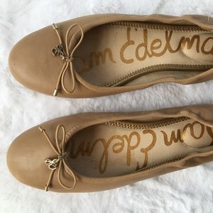 Sam Edelman Nude Leather Flats 8.5M